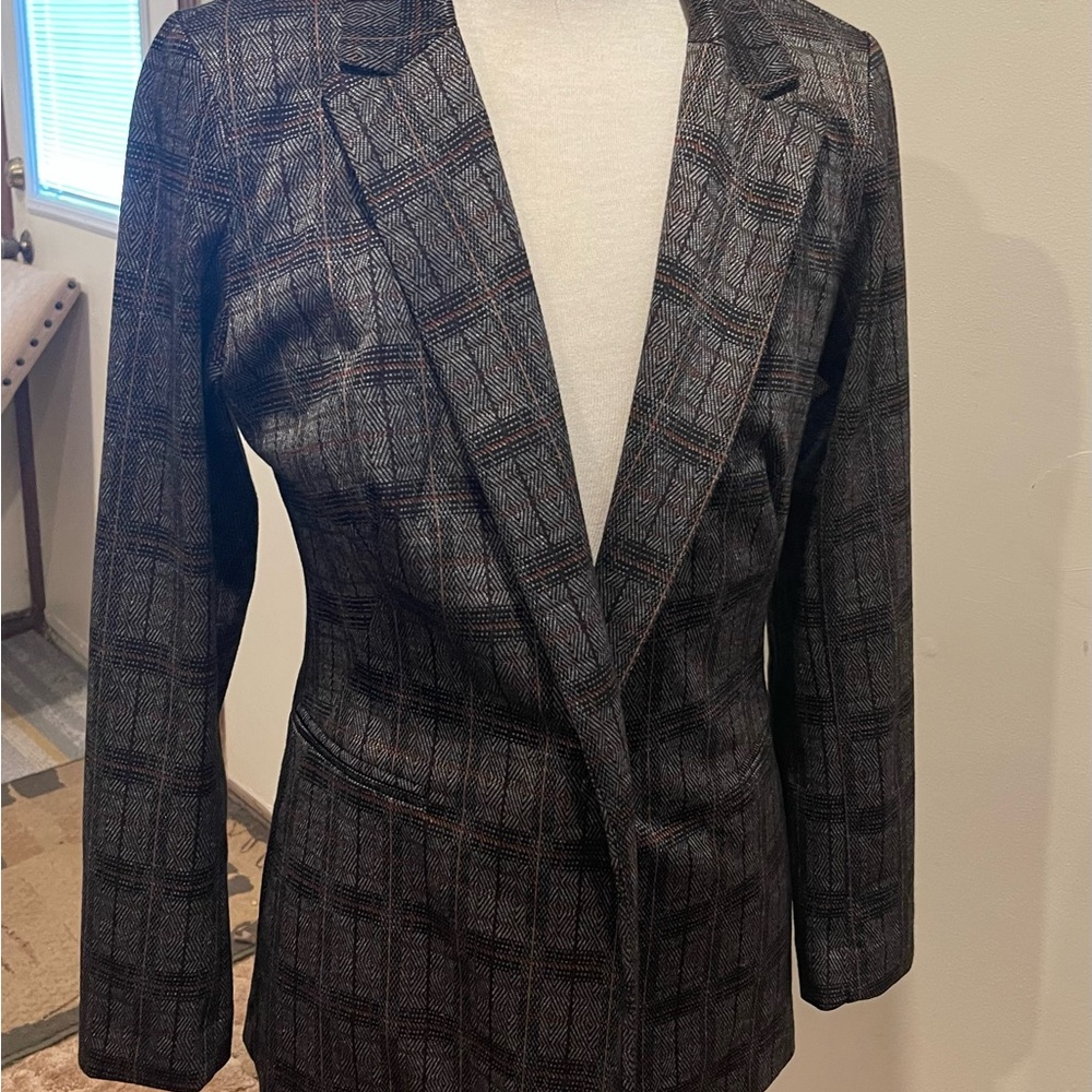 Plaid Blazer Jacket
